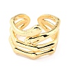 Brass Cuff Rings RJEW-K233-36G-1