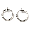 Non-Tarnish 304 Stainless Steel Clip-on Earrings X-EJEW-P232-01P-1