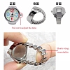 201 Stainless Steel Stretch Watchband Finger Ring Watches WACH-G018-01P-02-2