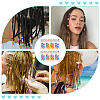 Rondelle Plastic Beads & Plastic Topsy Tail Hair Styling Braiding Tools DIY-WH0011-44A-6
