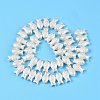 Transparent Spray Painted Glass Beads Strands GLAA-N001-44-3