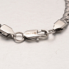 304 Stainless Steel Box Chain Bracelets BJEW-H459-01P-2