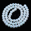 Electroplate Transparent Glass Beads Strands GLAA-T032-T6mm-AB14-3