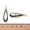 Natural Black Lip Shell Pendants KK-T073-65C-3