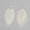 Electroplated Natural Leaf Big Pendants IFIN-Q119-03A-2