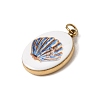 Printed 304 Stainless Steel Pendants SA-CBACFAA-05G-D-3