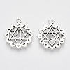 Tibetan Style Alloy Pendants TIBEP-S319-049B-RS-1