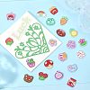 CHGCRAFT 80Pcs 20 Style Printed Acrylic Cabochons OACR-CA0001-19-4