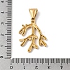 304 Stainless Steel Pendant Rhinestone Settings STAS-B167-13A-G-3