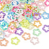 55Pcs 11 Colors Opaque Acrylic Pendants MACR-TA0002-46-2
