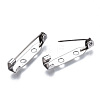 201 Stainless Steel Brooch Pin Back Safety Catch Bar Pins STAS-S117-021C-3