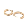 Brass Micro Pave Cubic Zirconia Hoop Earring EJEW-D078-50KCG-2