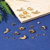 16Pcs 4 Styles 304 Stainless Steel Stud Earring Findings STAS-FS0001-85G-10
