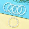 Synthetic Opalite Beaded Stretch Bracelets BJEW-Q692-47-8mm-1