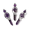 Natural Amethyst Big Pendants G-I322-07P-05-1