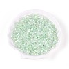 Transparent Spray Painted Glass Beads X1-EGLA-N018-4mm-04-1