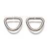 Non-Tarnish 304 Stainless Steel D Rings X-STAS-H136-0P-1