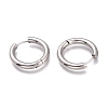 Tarnish Resistant 201 Stainless Steel Huggie Hoop Earrings EJEW-L256-05P-P-2