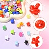 200Pcs 2 Styles Opaque & Frosted Transparent Acrylic Beads SACR-YW0002-11-2