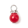 Imitation Pearl Acrylic Charms PALLOY-JF03324-01-2