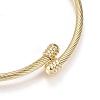 316 Surgical Stainless Steel Torque Bangles X-BJEW-D437-A37-G-3