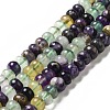 Natural Colorful Fluorite Beads Strands G-D481-19B-3