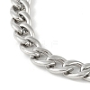 Non-Tarnish 201 Stainless Steel Twist Chain Bracelets for Women Men BJEW-I316-03P-2