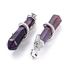 Natural Agate Big Pointed Pendants G-F696-B11-3