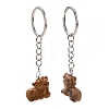 Lion Natural Gemstone Keychain KEYC-G055-05P-3