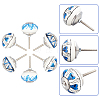 6Pcs 3 Styles Printing Porcelain Drawer Knobs FIND-GA0001-29B-4