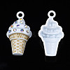 Rack Plating Alloy Enamel Pendants PALLOY-N172-005D-3