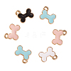 40Pcs 4 Colors Alloy Charms ENAM-CJ0001-83-3