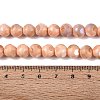 Ombre Effect Dyed Electroplate Opaque Glass Beads Strands LS-EGLA-Q130-01A-18-5