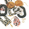 DIY Geometric Acrylic Dangle Earrings Making Kit DIY-TA0009-28-3