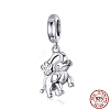 925 Thailand Sterling Silver European Dangle Charms STER-FF0010-27AS-1
