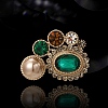 Alloy Rhinestone Brooch for Backpack Clothes PW-WGDD76F-01-3