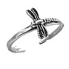Dragonfly Brass Cuff Toe Rings for Women FS-WG18ABF-01-4