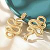 304 Stainless Steel Stud Earrings for Women EJEW-B121-01G-01-2