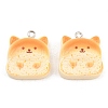 Opaque Resin Imitation Bread Pendants LS-RE-CBA1F11-03P-1
