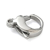 304 Stainless Steel Lobster Claw Clasps X-STAS-P423-06P-2