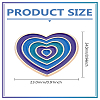 1Pc Heart Enamel Pin JEWB-LP0004-59C-2