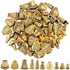 100Pcs 10 Styles Alloy Bead Cone FIND-SP0003-55-1