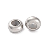 202 Stainless Steel Beads STAS-P238-10P-B-1