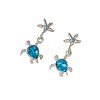 Alloy Rhinestone Dangle Styd Earrings FS-WG4B530-01-3