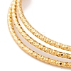 7Pcs PVD Vacuum Plating 304 Stainless Steel Textured Bangles Set for Women BJEW-A011-12D-G-4