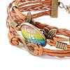 Rainbow Pride Bracelet BJEW-F426-01F-3