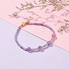 Natural Amethyst Beaded Bracelets BJEW-JB06518-03-2