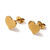 PVD Vacuum Plating 304 Stainless Steel Stud Earrings EJEW-Z040-09G-1