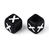 Initial Acrylic Horizontal Hole Beads OACR-ZX006-35X-2