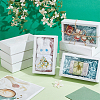 Foldable Creative Kraft Paper Drawer Boxes with Clear PVC Cover Sheet CON-WH0113-09B-4